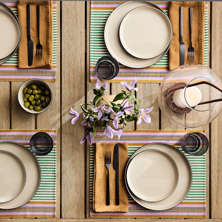 Handwoven Cotton Placemats from Kenya - Set of 4