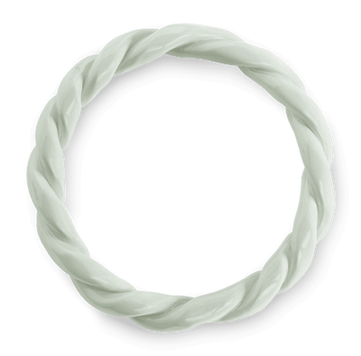 The OCTAEVO Sicilia Ceramic Trivet features a circular, twisted light mint design on a transparent background.
