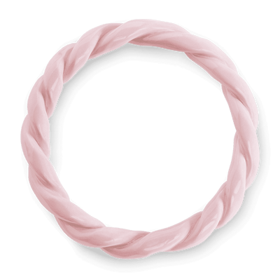 The OCTAEVO Sicilia Ceramic Trivet, featuring a pink twisted wreath design, on a transparent background.