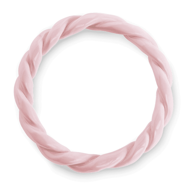 The OCTAEVO Sicilia Ceramic Trivet, featuring a pink twisted wreath design, on a transparent background.