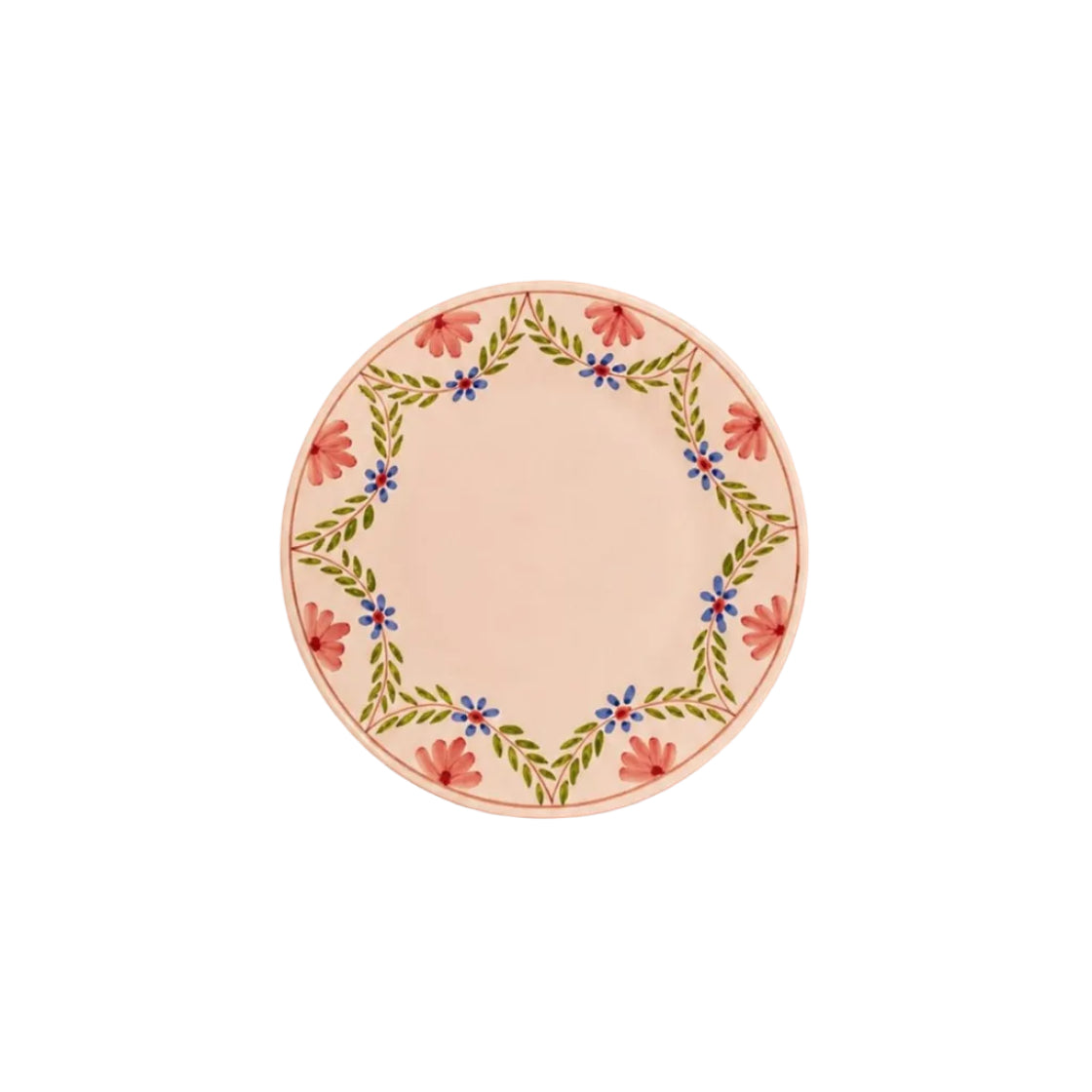 Camilla Side Plate, Green Garland