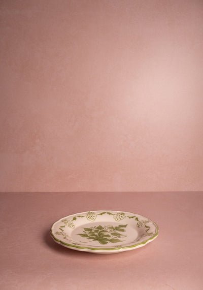 Cara Shell Side Plate, Green