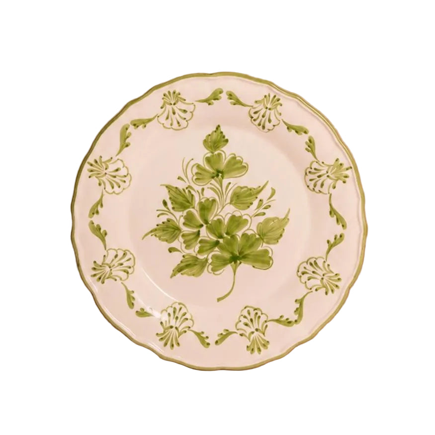 Cara Shell Side Plate, Green Set of 4