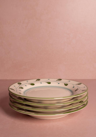 Cordelia Side Plate, Green Set of 4