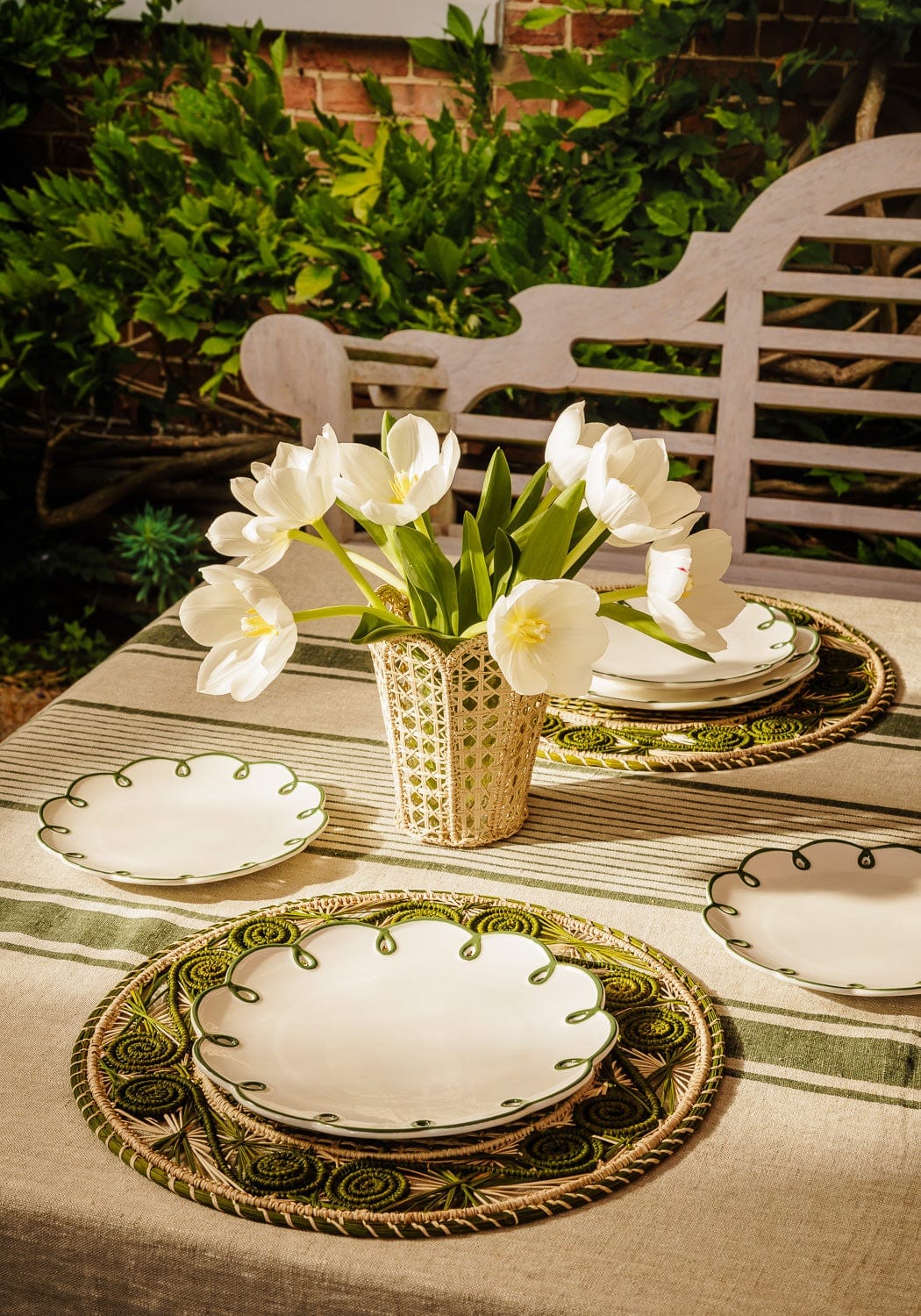 Side Plate Glorious Green Scalloped Side Plates - Set of 4