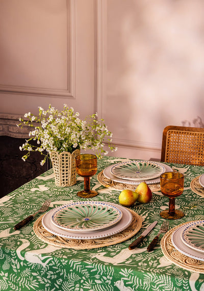 Peacock Side Plate, Green