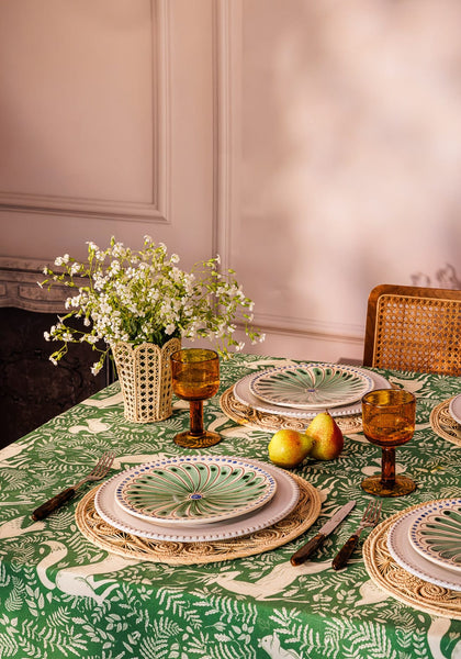Peacock Side Plate, Green