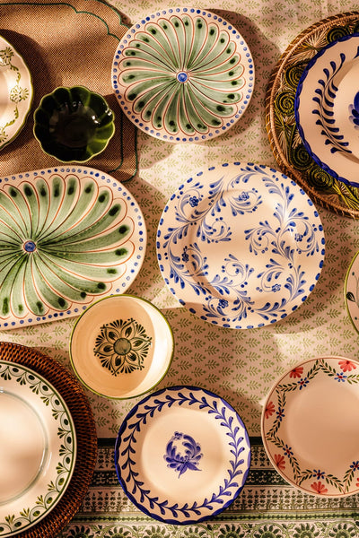 Peacock Side Plate, Green