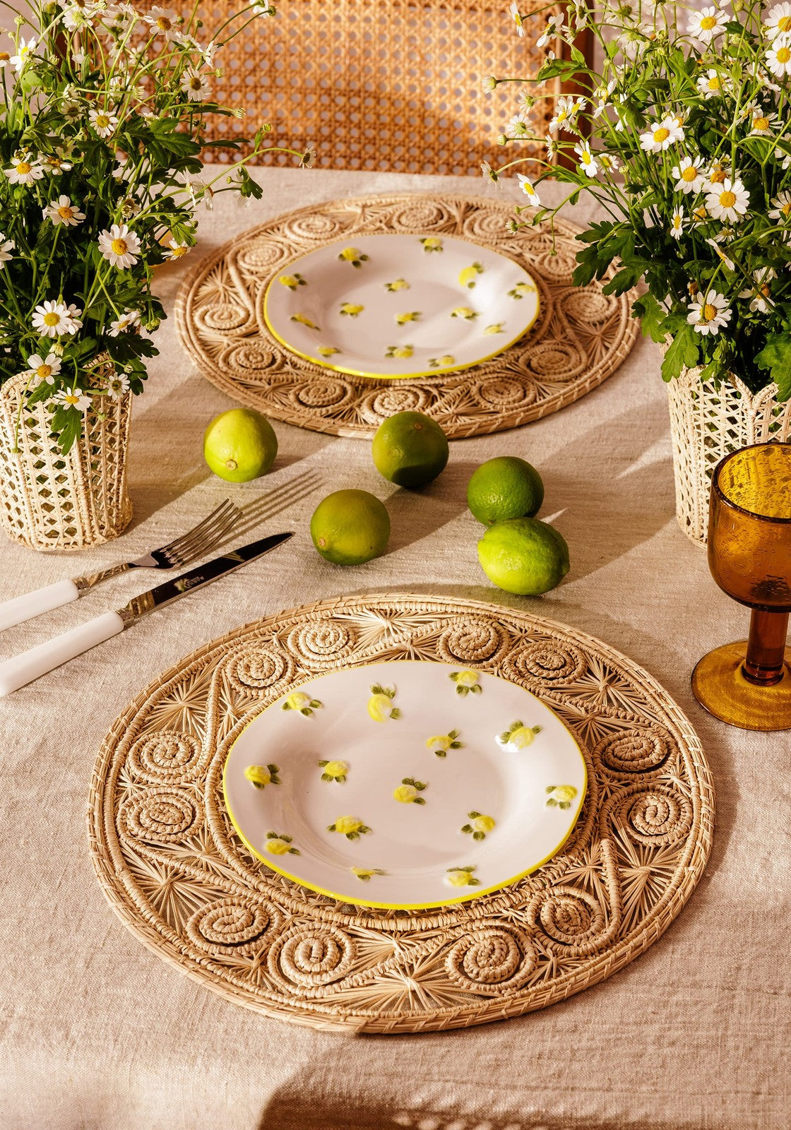 Side Plate Yellow Rose Side Plates - Set of 4
