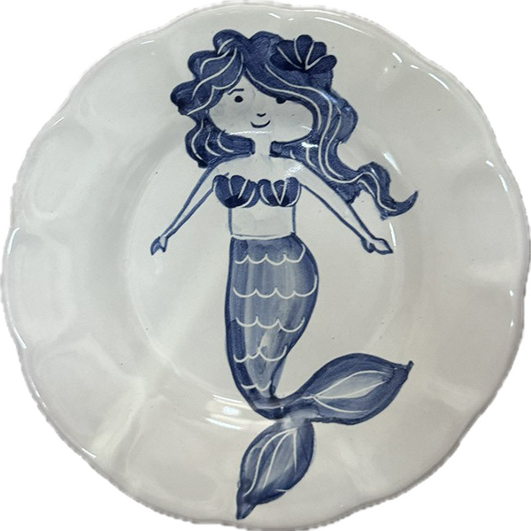 Mare Plate 25 cm Blue Mermaid