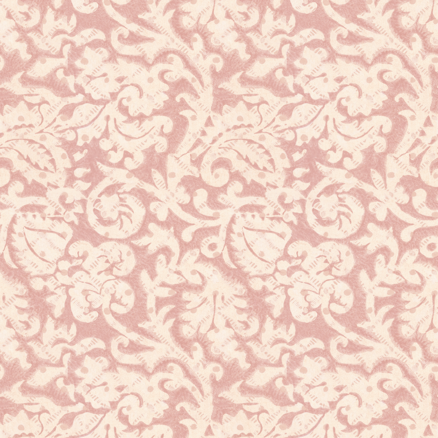 Huxley Wallpaper - Faded Madder