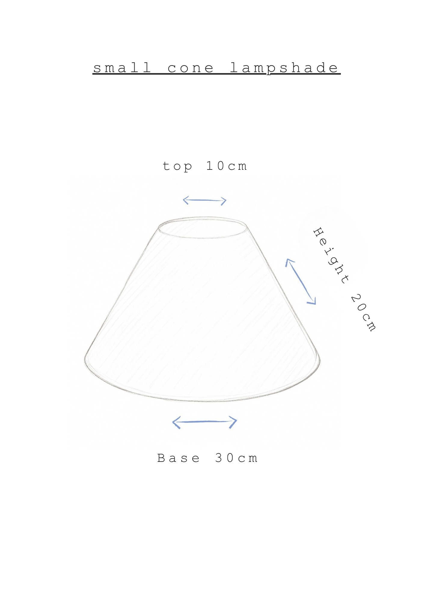 Handmade Daphne Pink Cone Table Lampshade