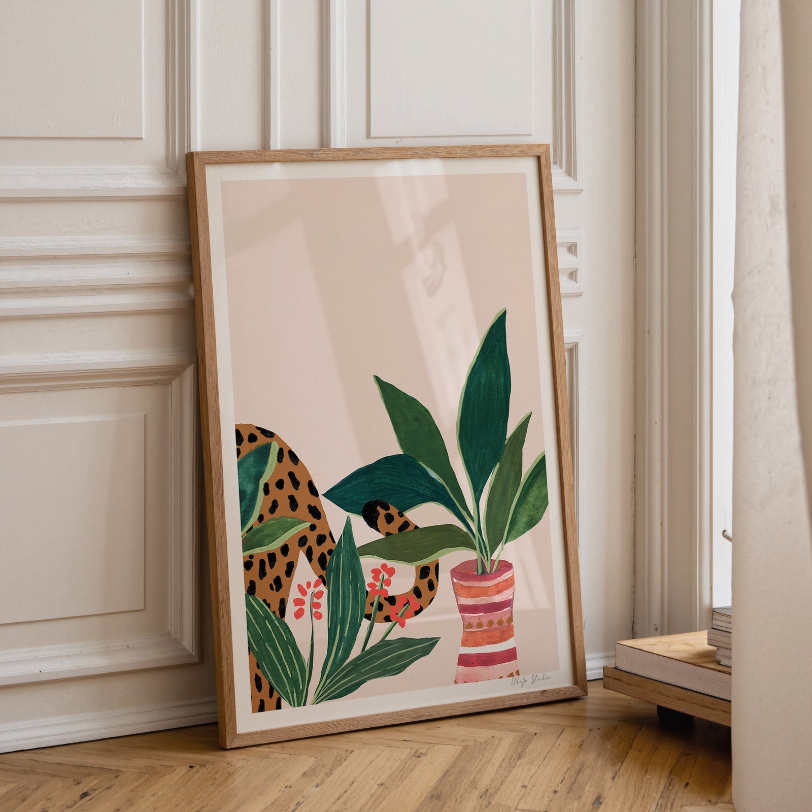 Sneaky Leopard Limited Edition Art Print