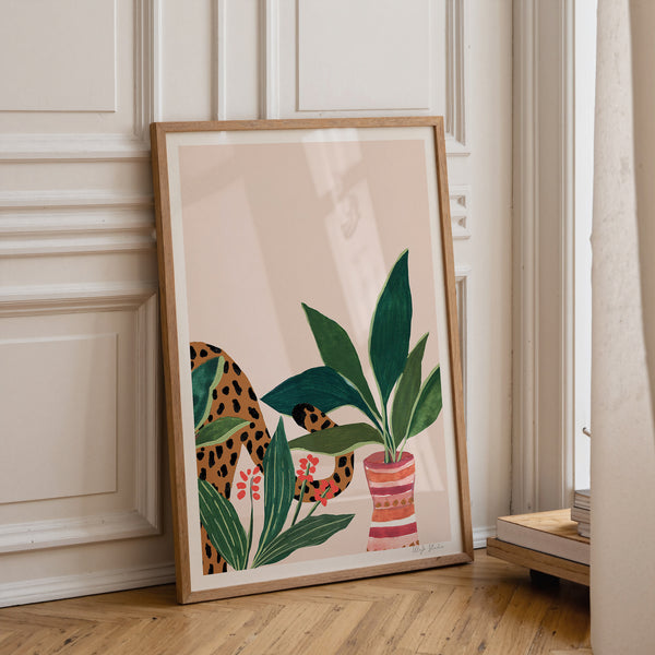 Sneaky Leopard Limited Edition Art Print