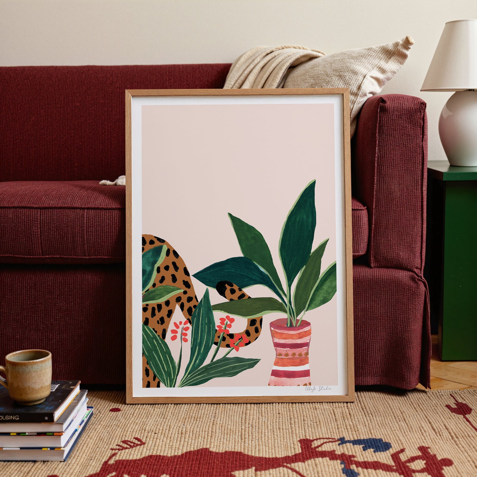 Sneaky Leopard Limited Edition Art Print