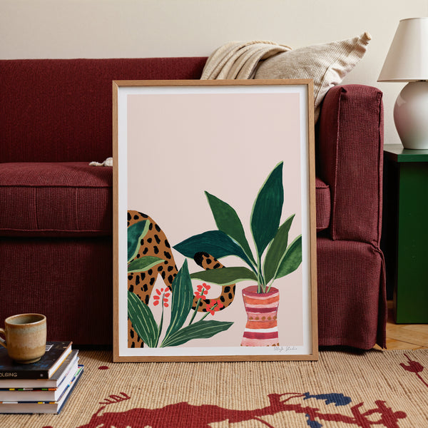 Sneaky Leopard Limited Edition Art Print