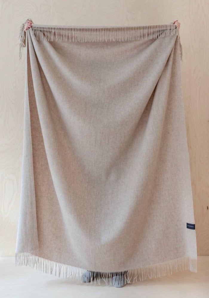Soft Lambswool Tan Blanket - Casa by Josephine Jenno