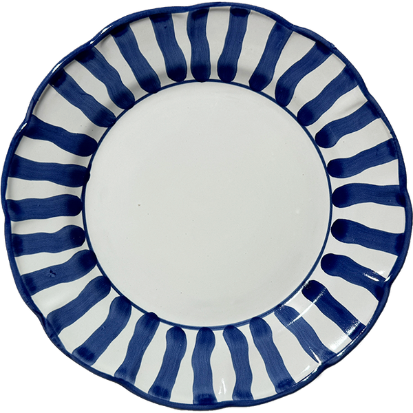 Sole Plate 20 cm Blue Stripe