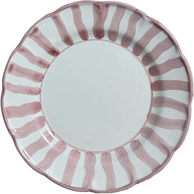 Sole Plate 20 cm Pink Stripe
