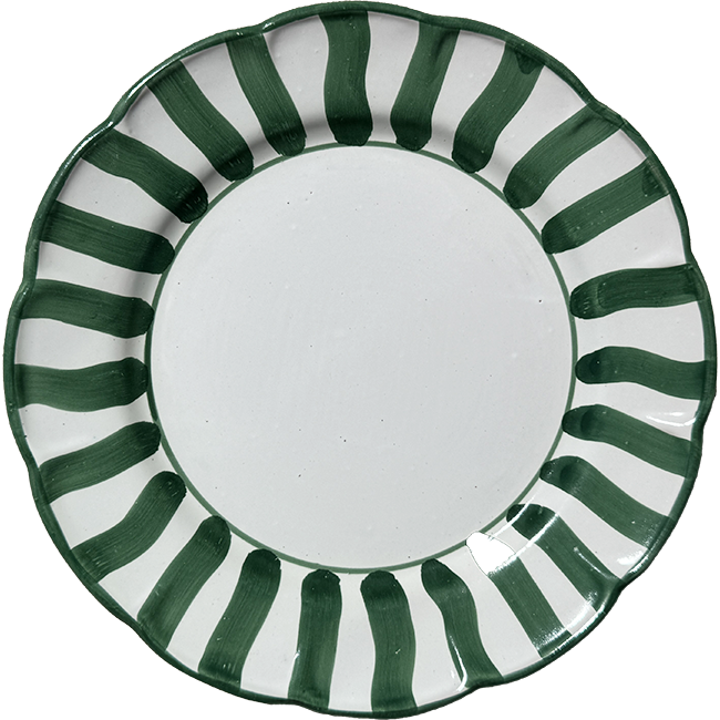 Sole Plate 20 cm Green Stripe