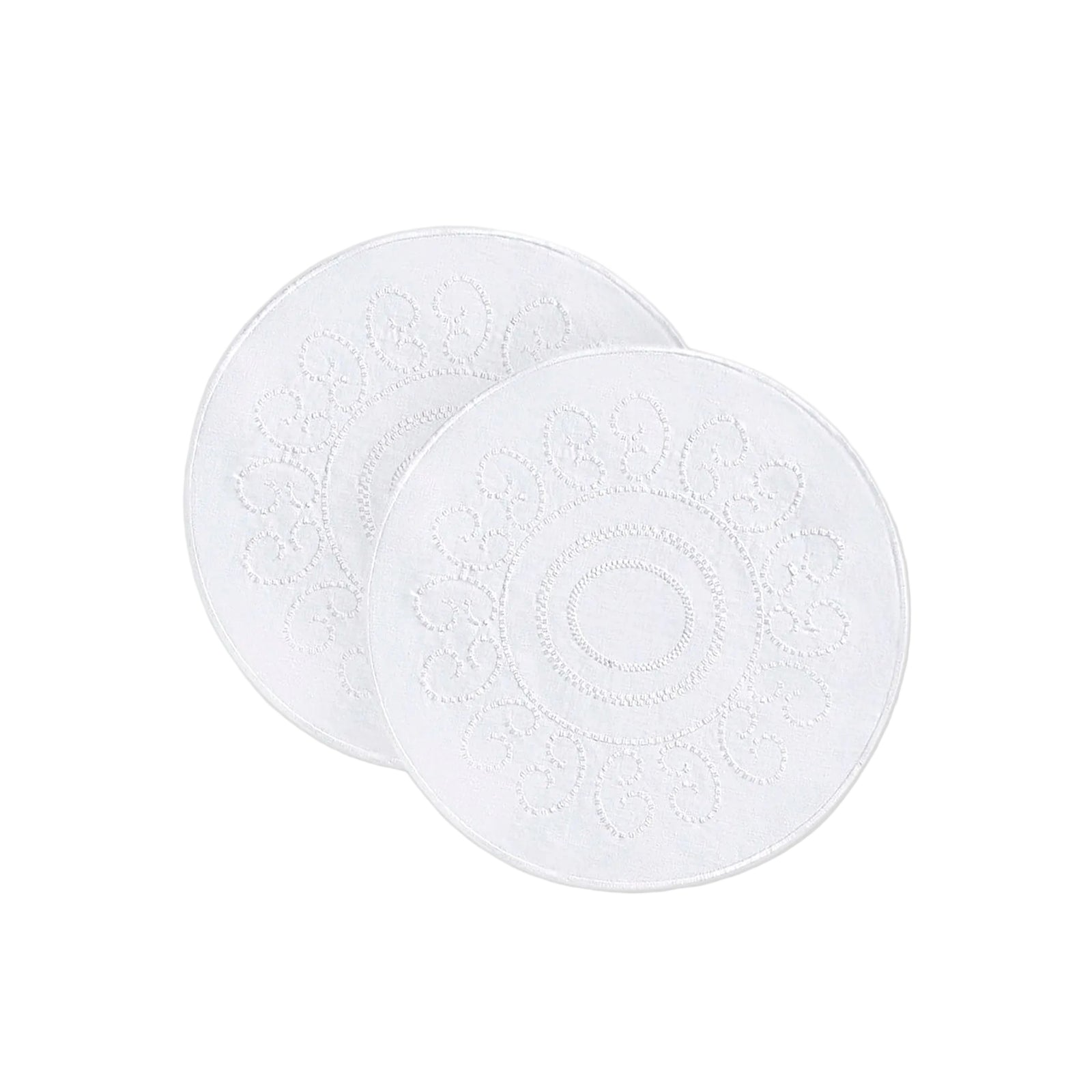 White Luminaria Placemat - Set of 2 - White Linen