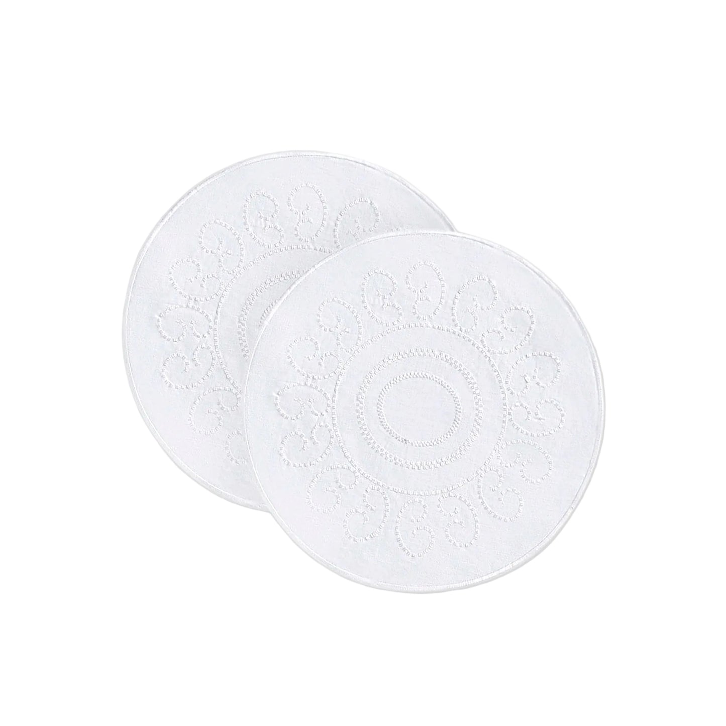 White Luminaria Placemat - Set of 2 - White Linen