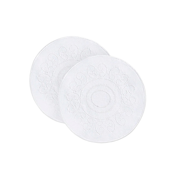 White Luminaria Placemat - Set of 2 - White Linen
