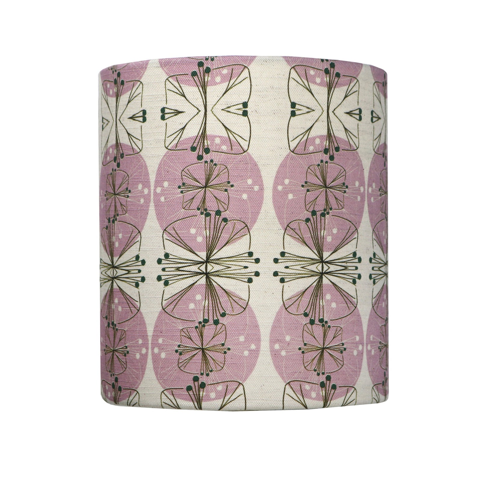 Sparse Floral Lampshade in White and Pink