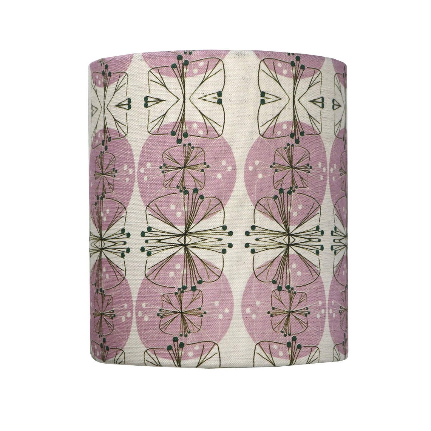 Sparse Floral Lampshade in White and Pink