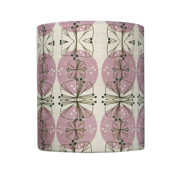 Sparse Floral Lampshade in white and pink