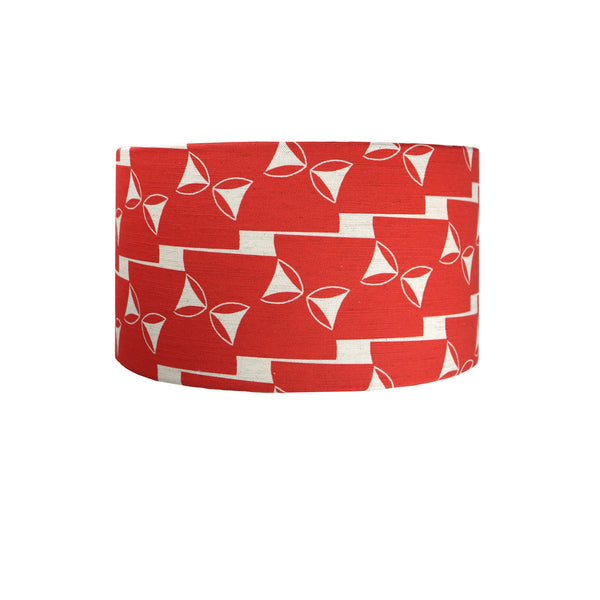 Split Pea Lampshade in red