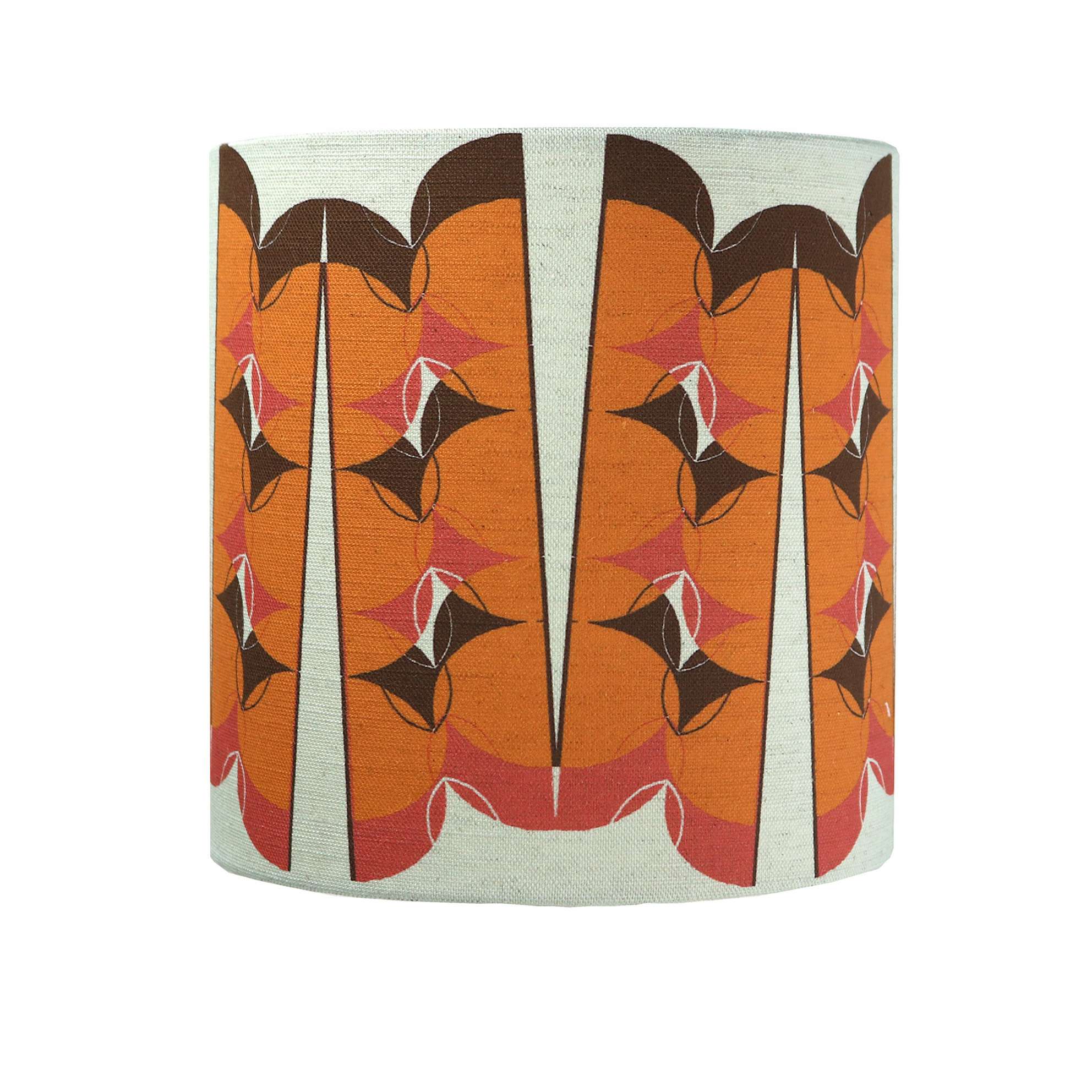 Split Pea Overlap Lampshade in Orange