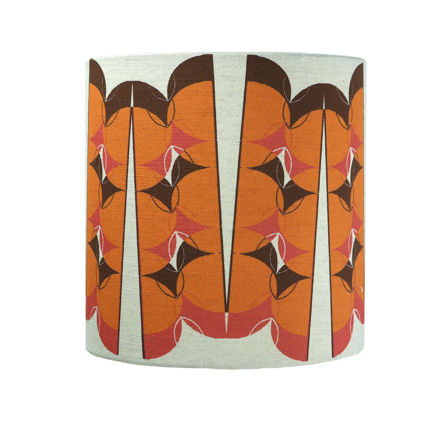 Split Pea Overlap Lampshade in orange