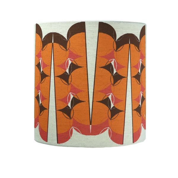 Split Pea Overlap Lampshade in orange