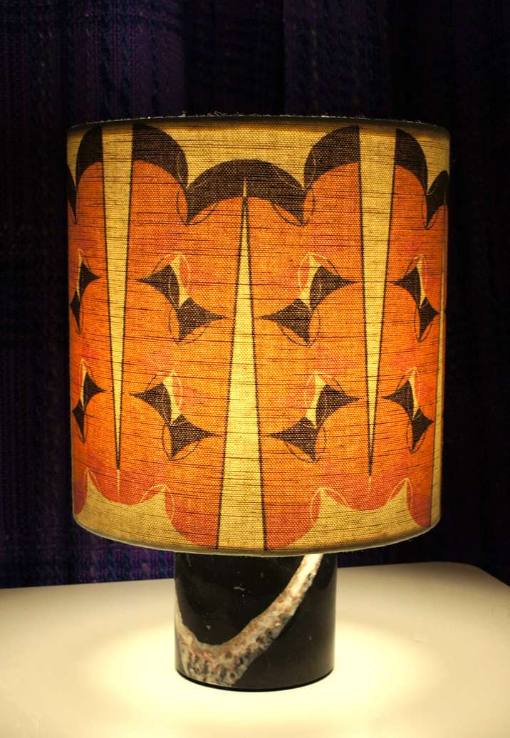 Split Pea Overlap Lampshade in Orange