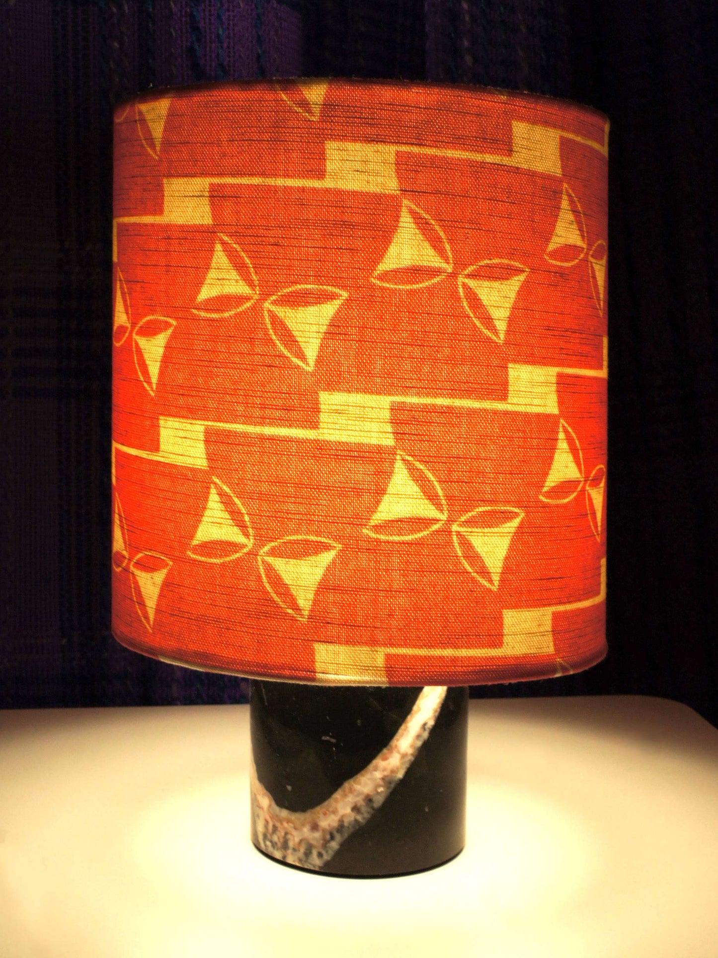 Split Pea Lampshade in red
