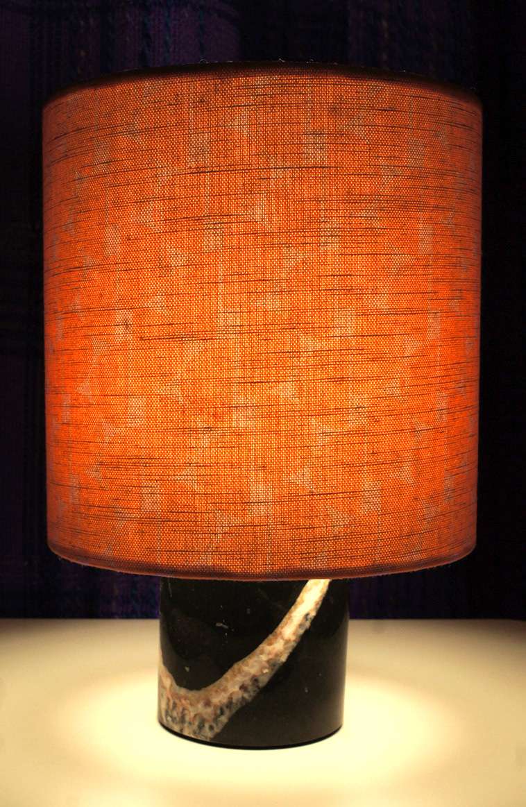 Split Pea Lampshade in orange