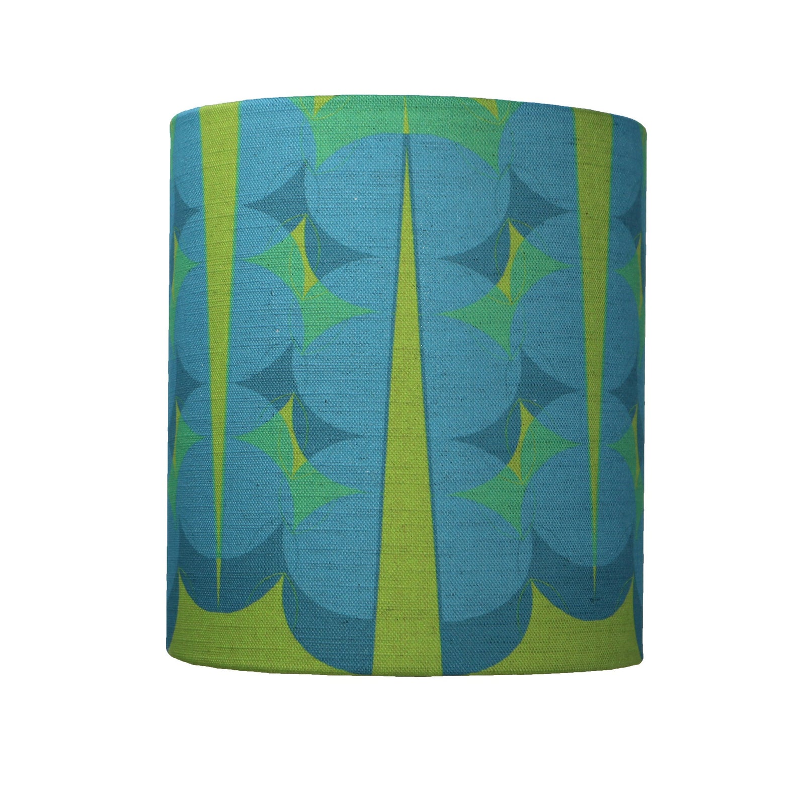 Split Pea Overlap Lampshade in Blue