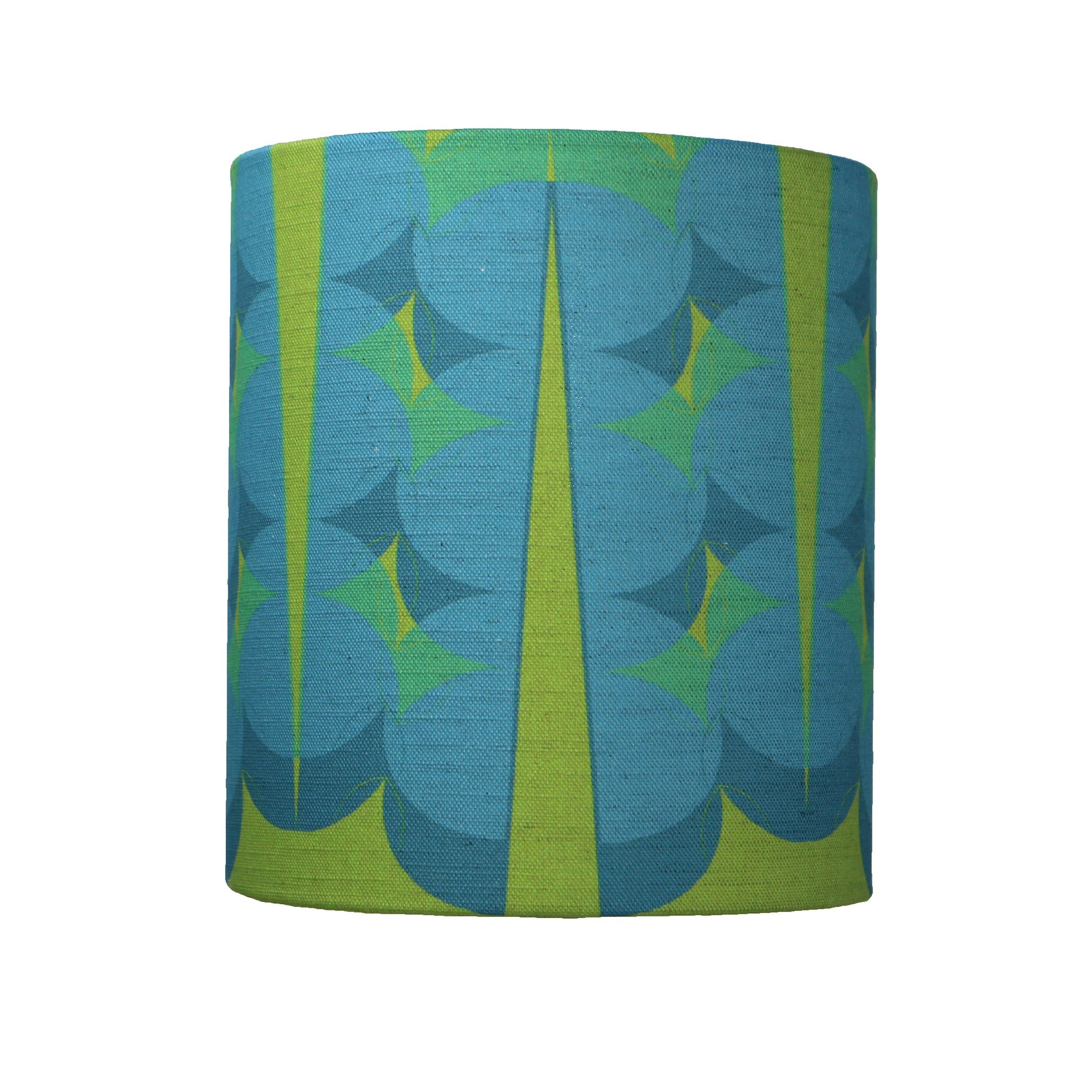 Split Pea Overlap Lampshade in Blue