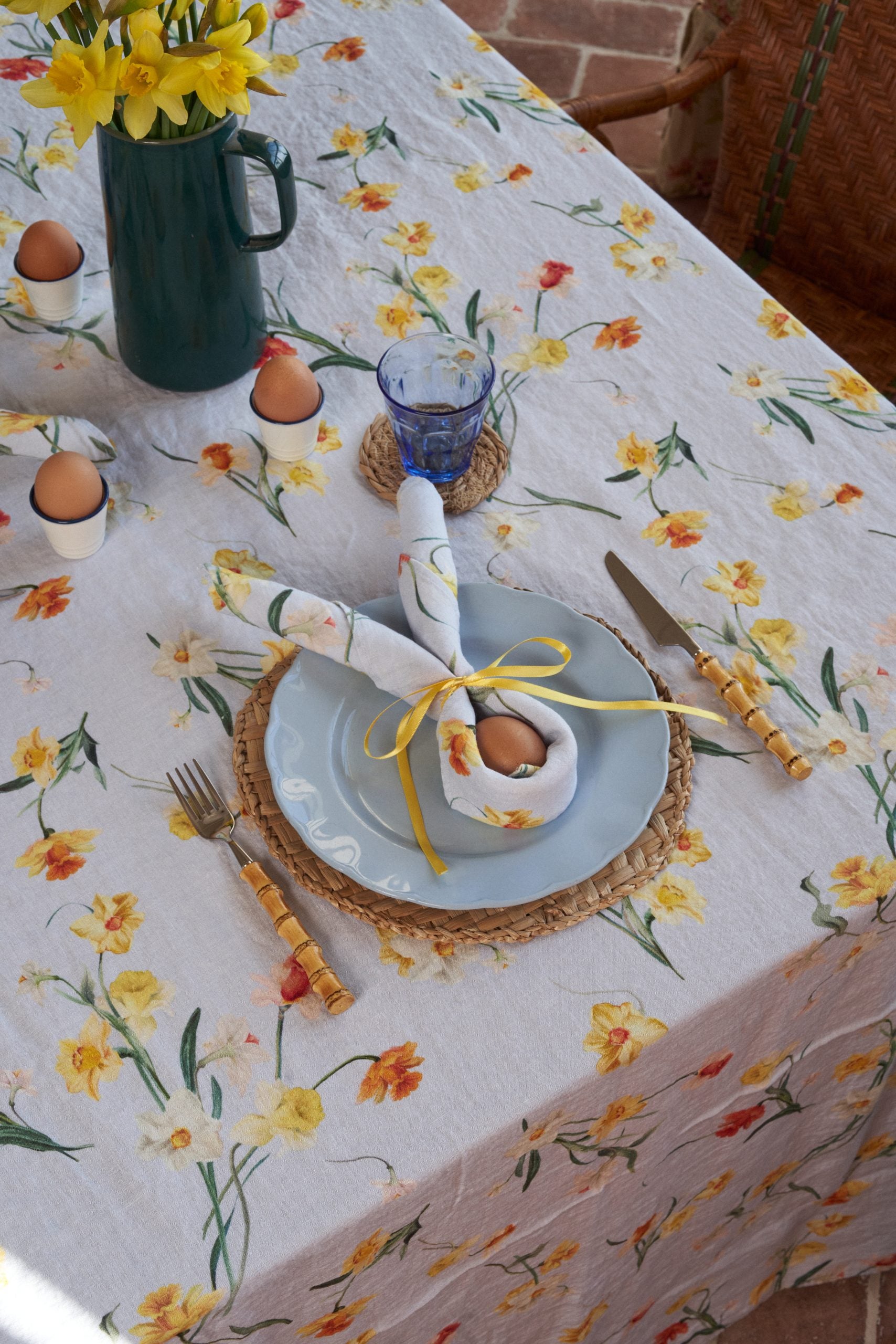 Daffodil Linen Tablecloth