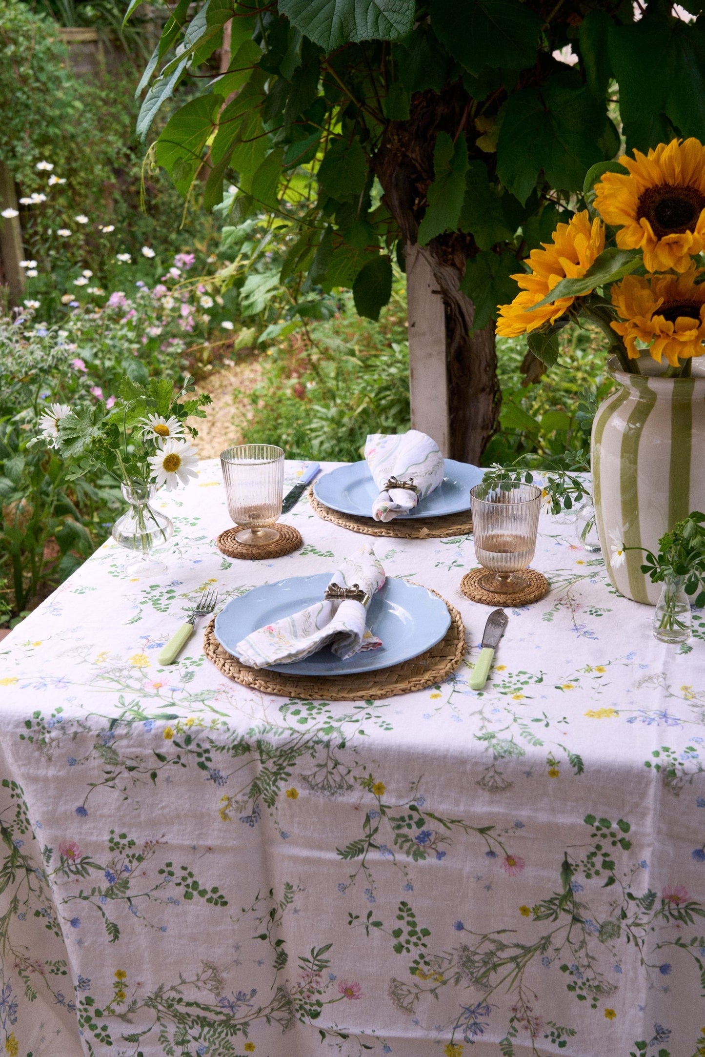 Spring Posy Linen Tablecloth