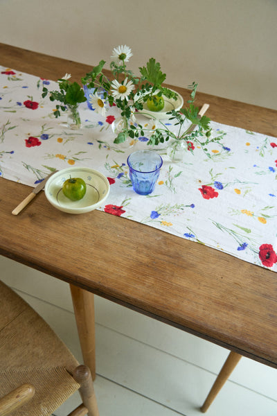 Summer Meadow Linen Runner