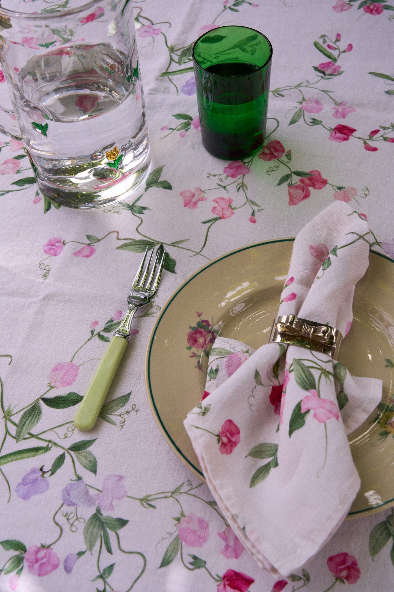 Sweet Pea Linen Napkin
