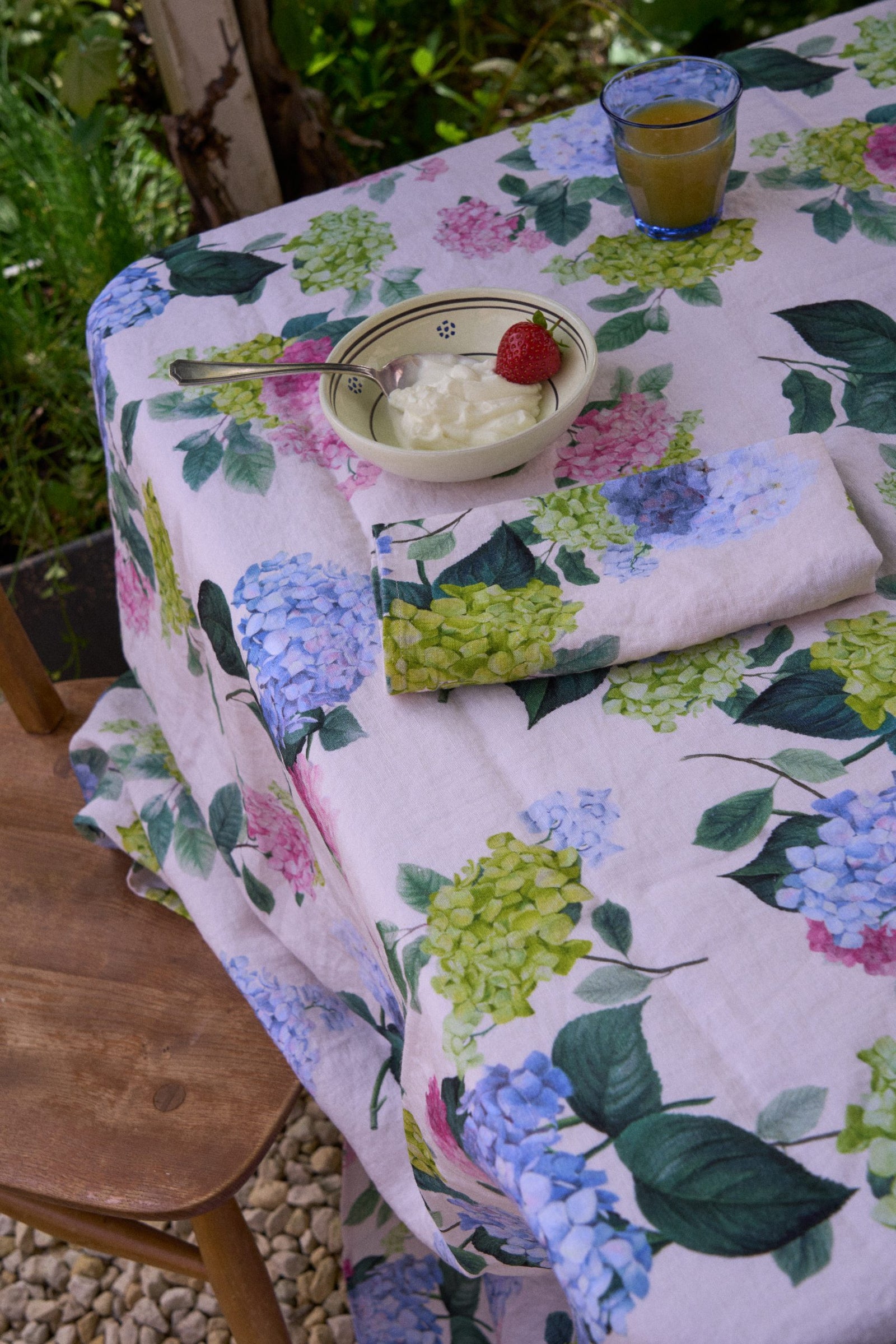 Hydrangea Linen Napkin