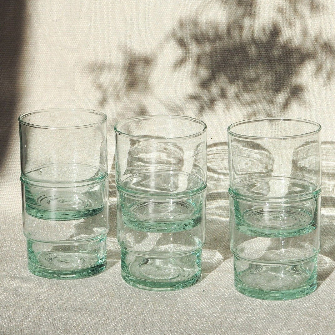Recycled Moroccan Stackable Half Pint/Pint Glass