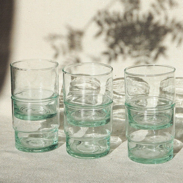 Recycled Moroccan Stackable Half Pint/Pint Glass