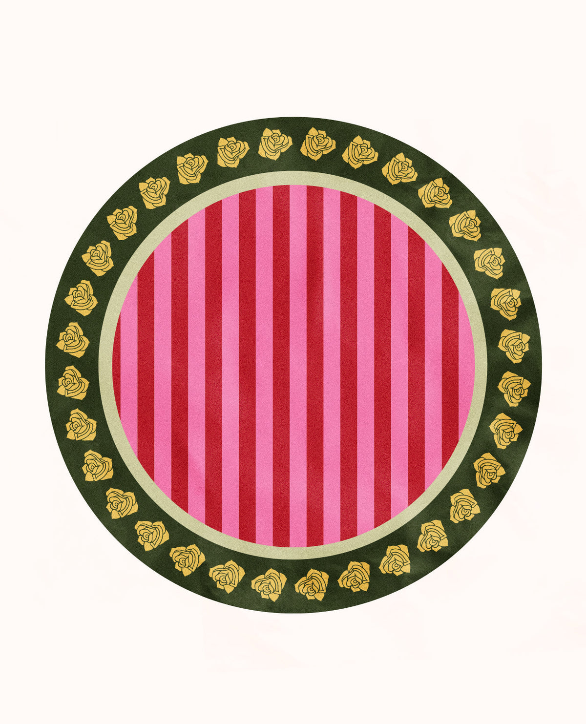 Stripes and Roses Tablecloth