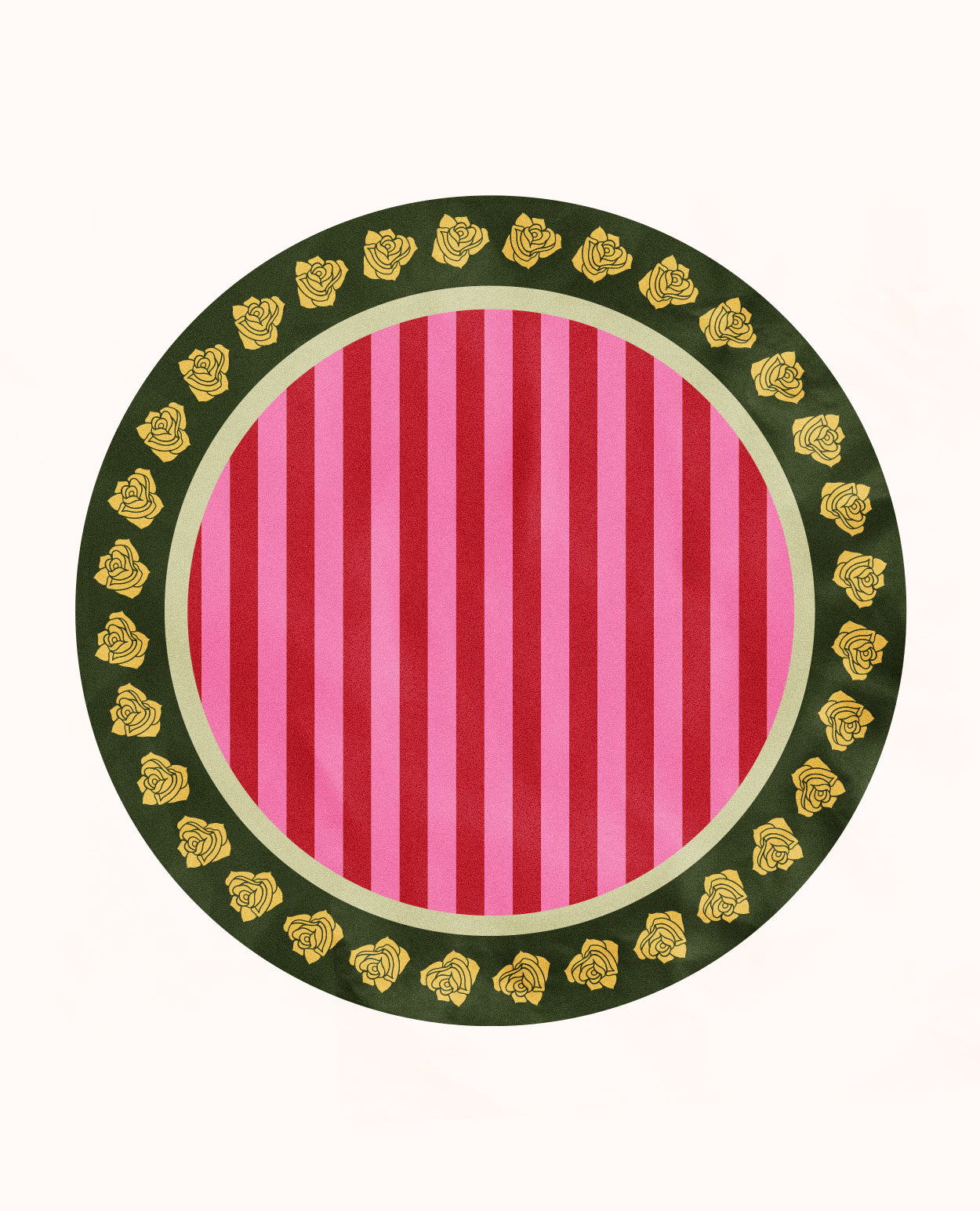 Stripes and Roses Tablecloth