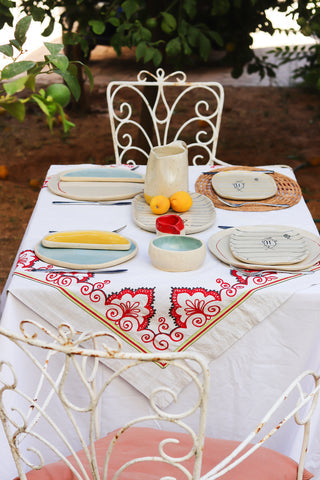 Oval Summer Splash plate
