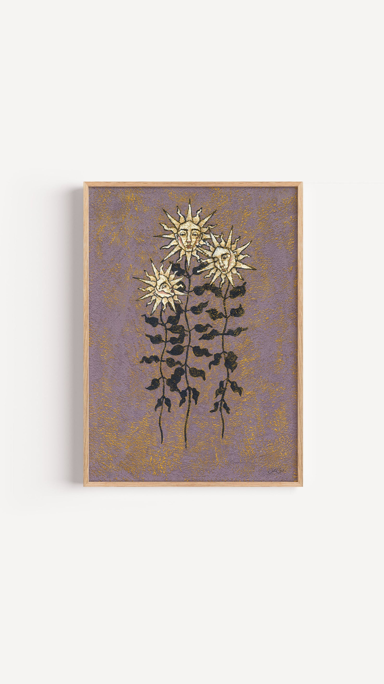 Sunflower Sisters - Botanical Wall Art Print